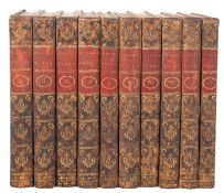 STERNE, Laurence. The Works, in ten volumes complete, London: W. Strahan, et al 1780, ten vols.