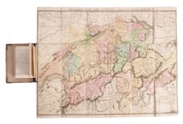 MAPS & EPHEMERA. Four small boxes, mainly folding maps, mainly early to mid 20th century; EBEL, [J.