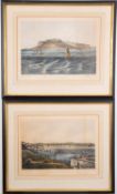 DORSET. NEWMAN, John & Co. (engr.). Portland; Weymouth; two hand-coloured lithographs, pub.