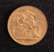 A 1899 Sovereign.