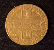 1713 Queen Anne guinea.