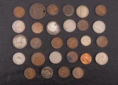 A bag of USA coins, including higher grade 1882 five cents (Nickel).