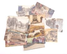 A collection of early 20th century postcards,