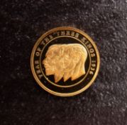 A Year of Three Kings 14ct gold commemorative coin
