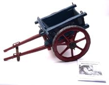A scratch built model of a Sussex cart by Luther Hills,