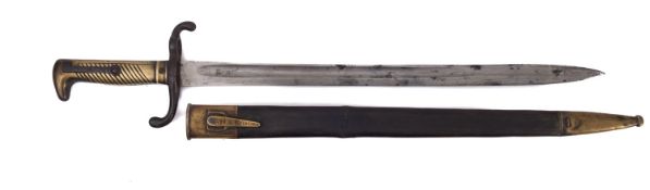 An Imperial German S1871 pattern bayonet,maker Luneschloss, Solingen,