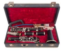 A Selmer Series 9 clarinet serial number '74214' in fitted case.