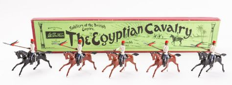 Britains toy soldiers, set 115, The Egyptian Cavalry, 5 mounted figures,