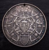 A 1897 Jubilee silver medallion, 'The Royal family. 2' (pierced).