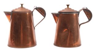 A pair of Royal Naval rum jugs, 22.5cm high.