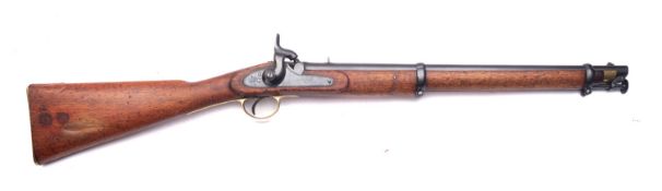 A Victorian percussion cap carbine, maker Tower,London,