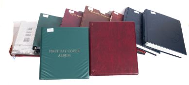 A collection of mainly Great British stamps and covers in nine albums and stockbooks decimal
