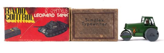 A boxed remote control Leopard Tank,