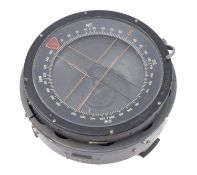 A WWII period Type P10 spit bar compass, serial number '37912TC' reputedly from a Lancaster Bomber.