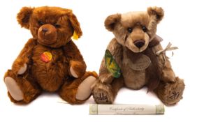A Steiff brown mohair Teddy Bear 33, 32cm high,