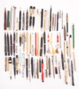 A collection of various propelling pencils,