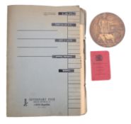 WITHDRAWN A WWI Death Plaque for Percival William Cordery Northcott,