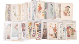A collection of eighty -seven late 19th/early 20th century greetings postcards,