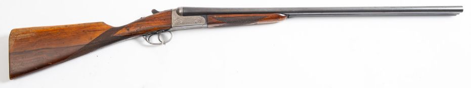 A Kestrel 20 bore side by side shotgun, serial number 290103, 27 1/2 inch barrels,