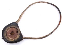 GWR/BR-W A Tyers No 6 fibre single line key token, 'Tower Hill -Launceston',