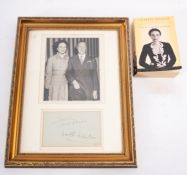 HRH Edward Duke of Windsor and Wallis Duchess of Windsor, autographed album page:,