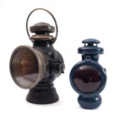 A Lucas King of The Road carriage lantern 34cm high,