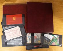 A duplicated accumulation of Great British decimal stamp booklets with folded issues,