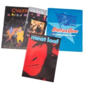 Queen 'A Kind Of Magic' Tour programme 1986, together with three Queen fan club booklets,