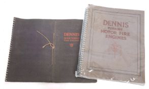 Dennis of Guildford, Surrey Motor Fire Engines facsimile brochures (1) c.