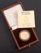 A 1987 half ounce Brittania (boxed and certificate)
