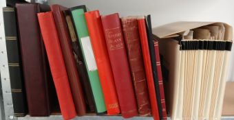 British Commonwealth in 12 stockbooks / albums plus folders, including Revenues,