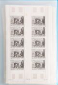 French Antarctica - group of 10 u/m dated and numbered sheets of 25 (1),