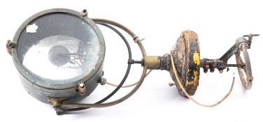 A 10 inch deck mounted searchlight, circa 1940s,