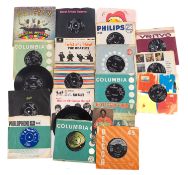 45rpm records. A collection of ten Beatles singles