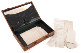 A small collection of letters and ephemera relating to the sale of shares in the Trident Line