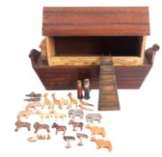 A wooden Noah's Ark,