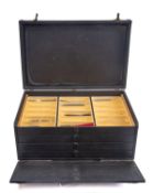 A collection of various fountain pens,
