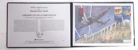 A Guernsey 'Dambusters 60th anniversary' commemorative gold coin cover with 2003 gold proof