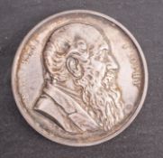 A boxed, 55mm, silver medal for Nun Pigeon as winner of the Esquilant Challenge Trophy 1927.