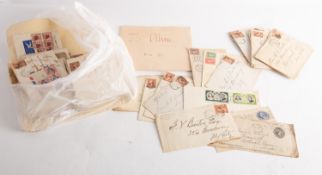 An accumulation of various stamps.