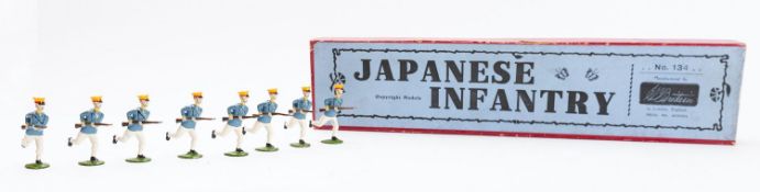 Britains toy soldiers, set 134, Japanese Infantry, 8 figures,