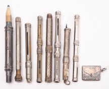 A sterling silver envelope stamp case ,