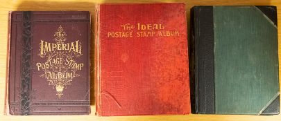 An all world mint and used collection of early stamps in an Ideal and two Imperials albums with GB