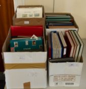 The balance of a stamp collection in albums,