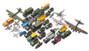 Corgi, Dinky and others. a collection of loose vehicles military and commercial, including Dinky No.