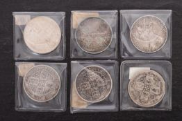 Gothic florins, 1856,57,65,71,85,86.