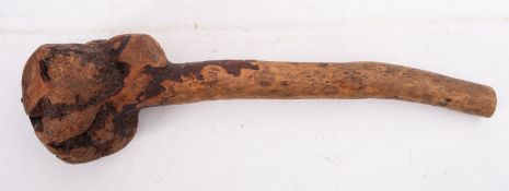 A rootwood club, possibly Chinese?,