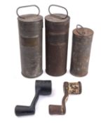 Two GWR turn handles,