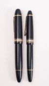 Two Mont Blanc Meisterstuck fountain pens,