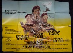 An UK quad film poster for 'The Wild Geese'' (1978)